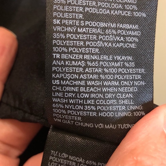 H&M men's jacket hooded windbreaker rust XL - Picture 13 of 13